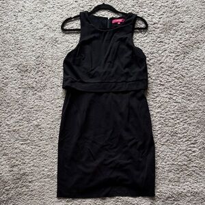 Catherines Elegant Black Midi Dress